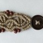 Braided bracelet with coffee pattern
