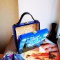 Wooden bag, handmade, art painting, VINCENT VAN GOGH "Starry Night"