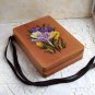 Hand embroidered fashion bag, Solid wood bag, Handmade, Original gift