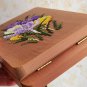 Hand embroidered fashion bag, Solid wood bag, Handmade, Original gift