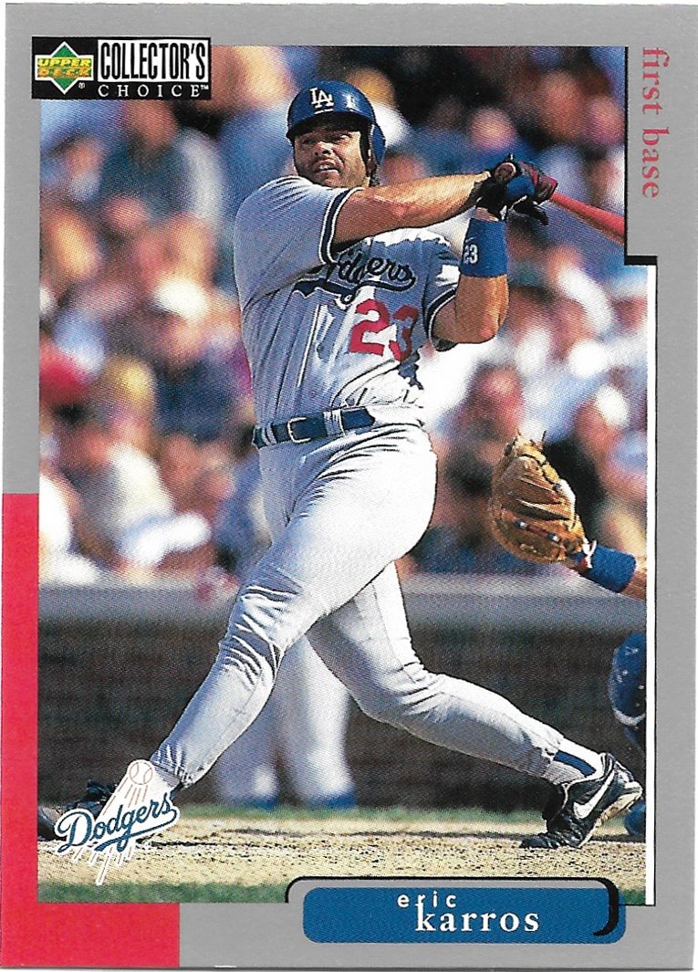 Eric Karros 1998 Upper Deck Collector's Choice #395 Los Angeles Dodgers Baseball Card