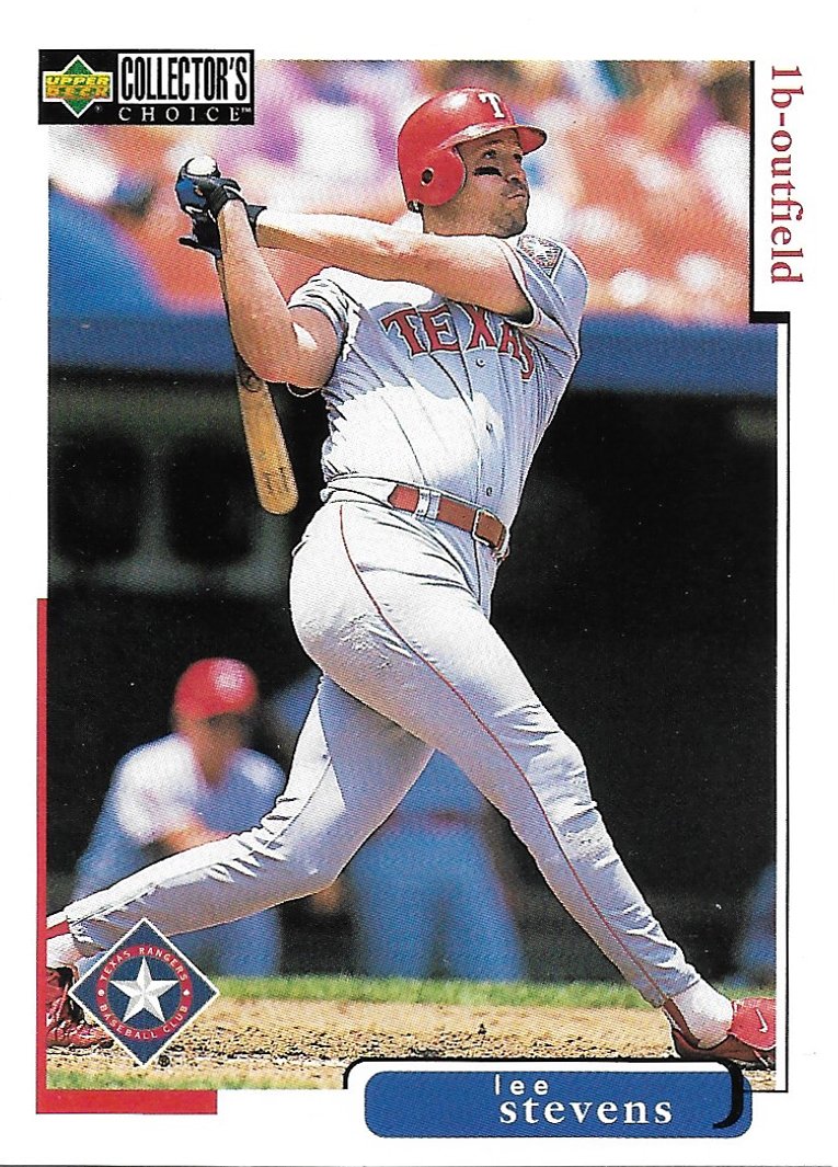Lee Stevens 1998 Upper Deck Collector's Choice #519 Texas Rangers Baseball Card