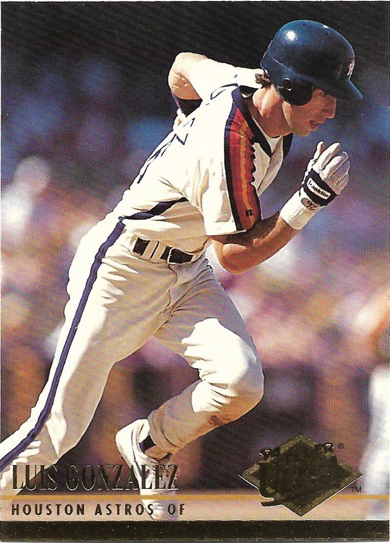 Luis Gonzalez 1994 Fleer Ultra #205 Houston Astros Baseball Card