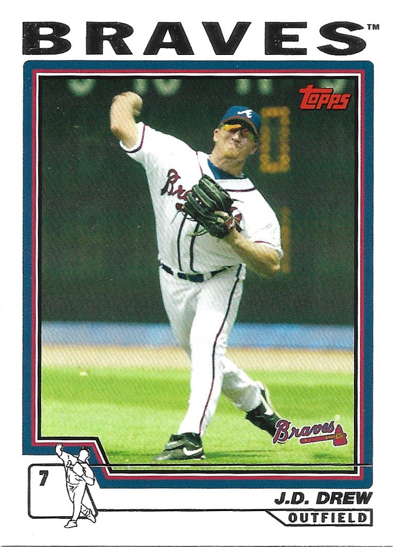 J.D. Drew 2004 Topps Traded & Rookies #T5 Atlanta Braves Baseball Card