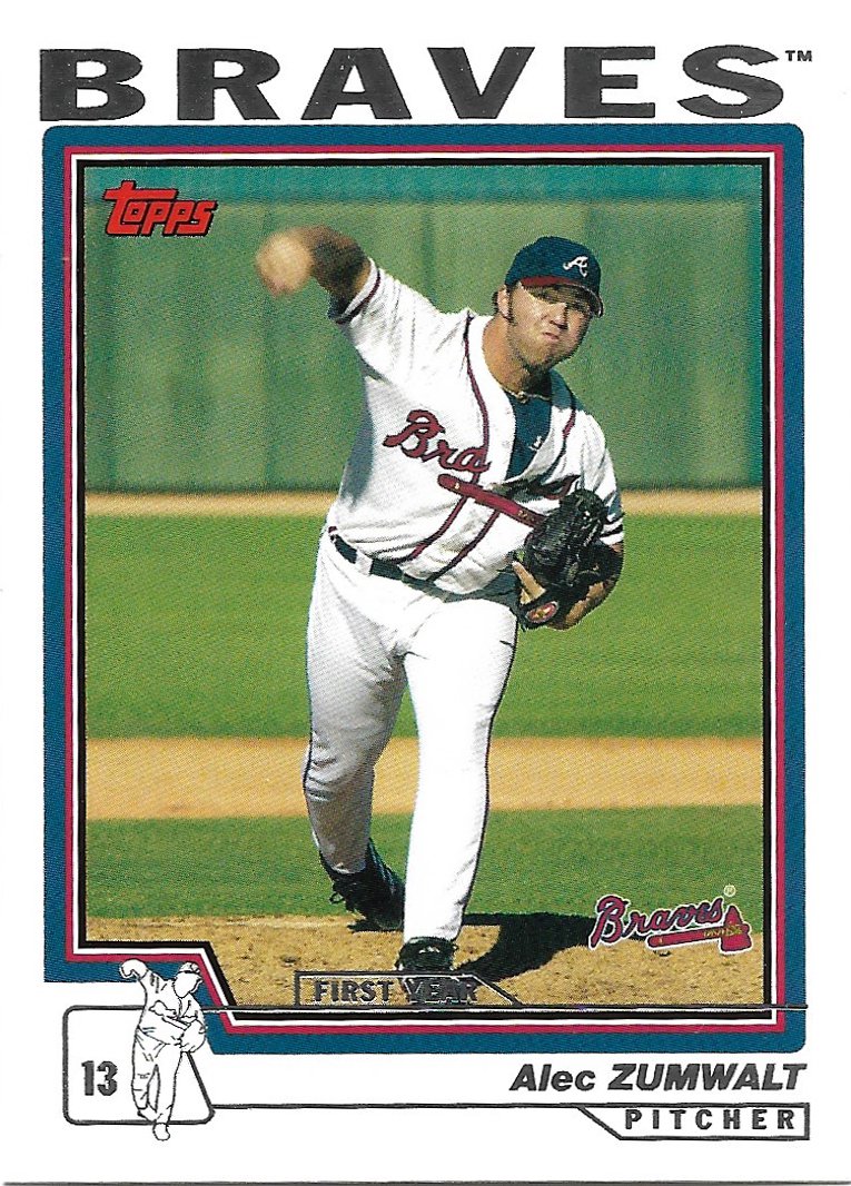 Alec Zumwalt 2004 Topps Traded & Rookies #T177 Atlanta Braves Baseball Card