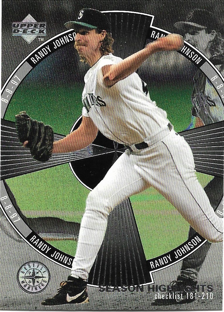 Randy Johnson 1998 Upper Deck #250 Seattle Mariners Baseball Card