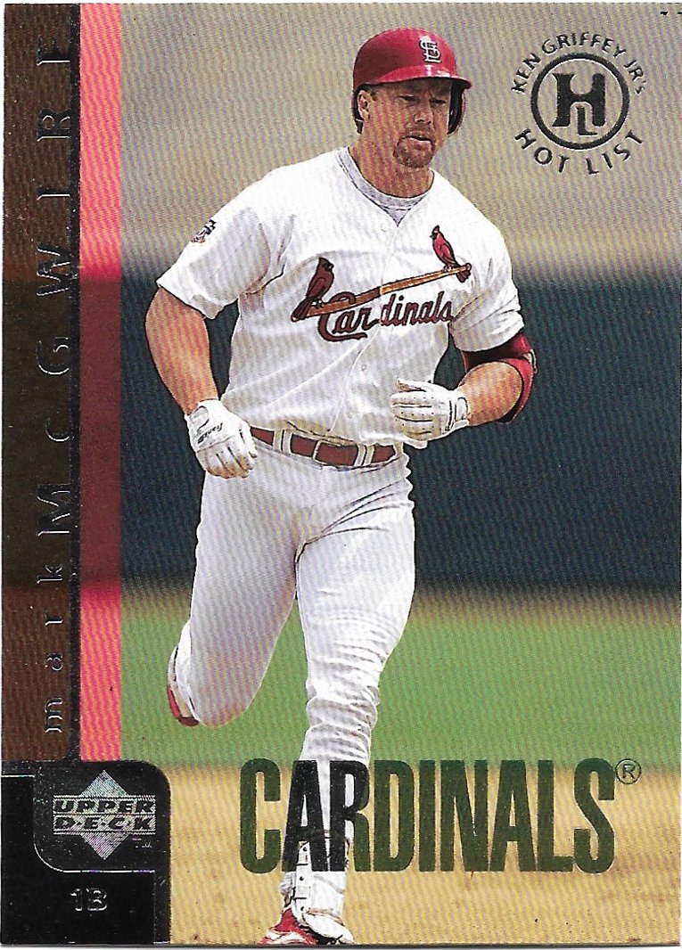 Mark McGwire 1998 Upper Deck #9 St. Louis Cardinals Baseball Card