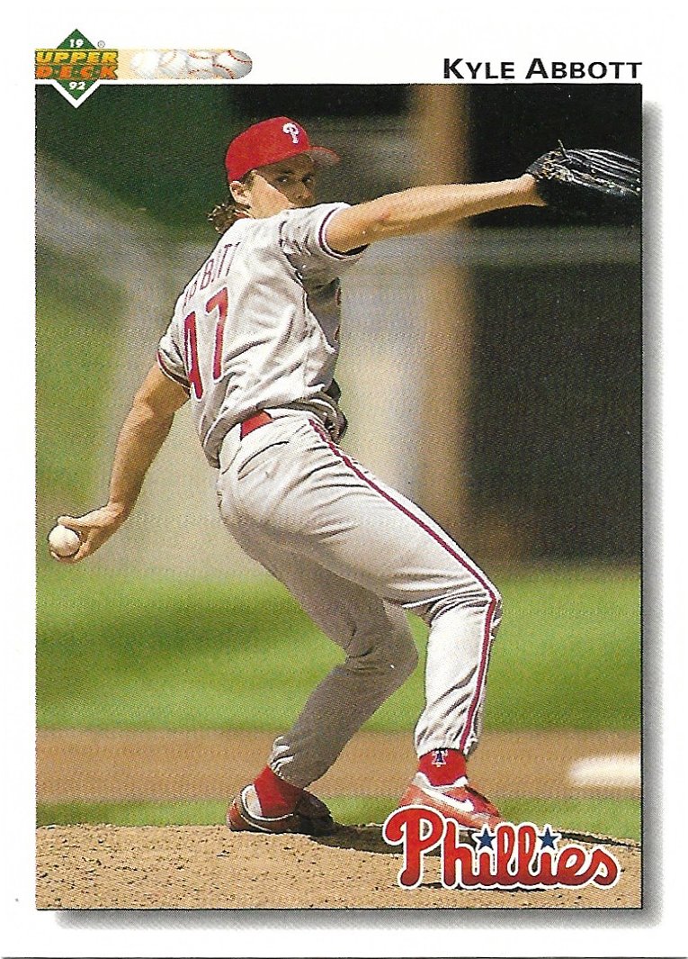 Kyle Abbott 1992 Upper Deck #754 Philadelphia Phillies Baseball Card