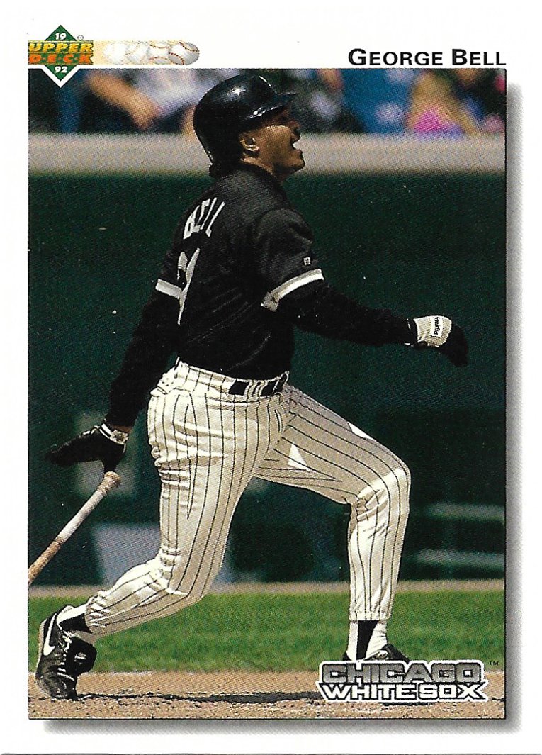 George Bell 1992 Upper Deck #724 Chicago White Sox Baseball Card
