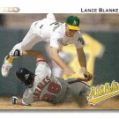 Lance Blankenship 1992 Upper Deck #749 Oakland Athletics Baseball Card