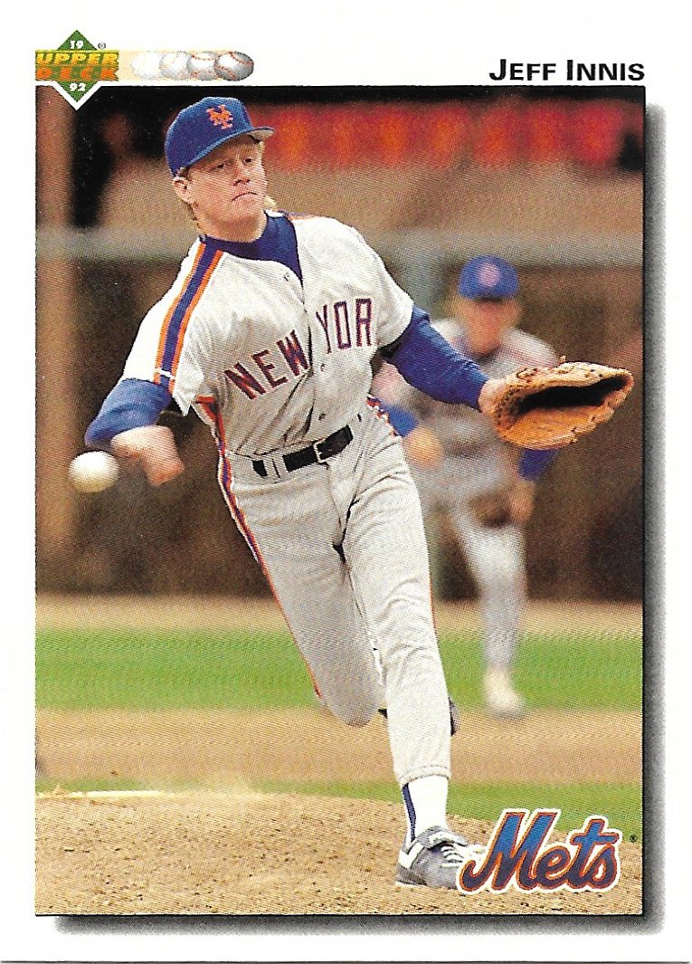 Jeff Innis 1992 Upper Deck #298 New York Mets Baseball Card