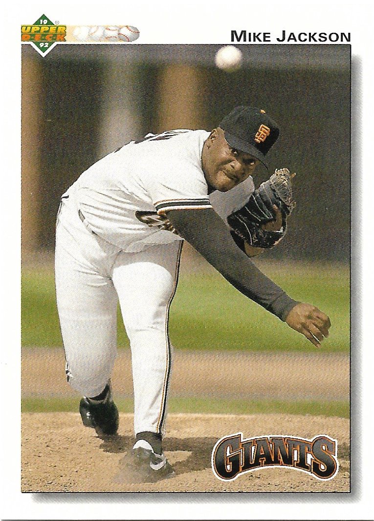 Mike Jackson 1992 Upper Deck #738 San Francisco Giants Baseball Card