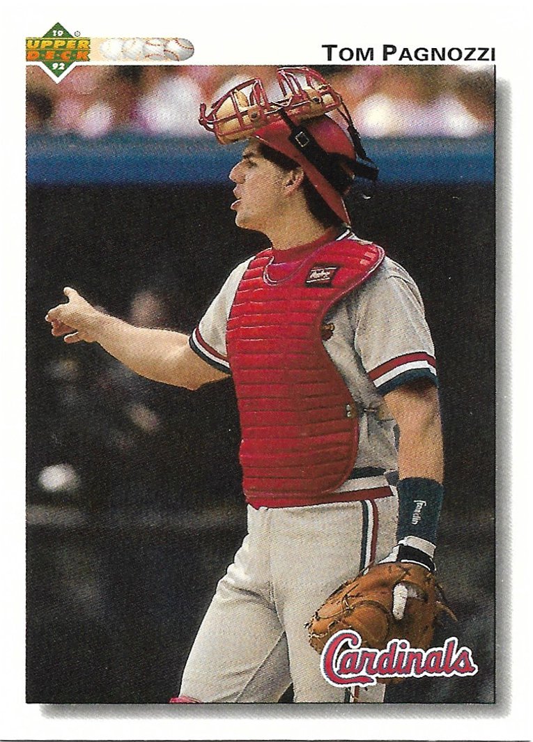 Tom Pagnozzi 1992 Upper Deck #379 St. Louis Cardinals Baseball Card