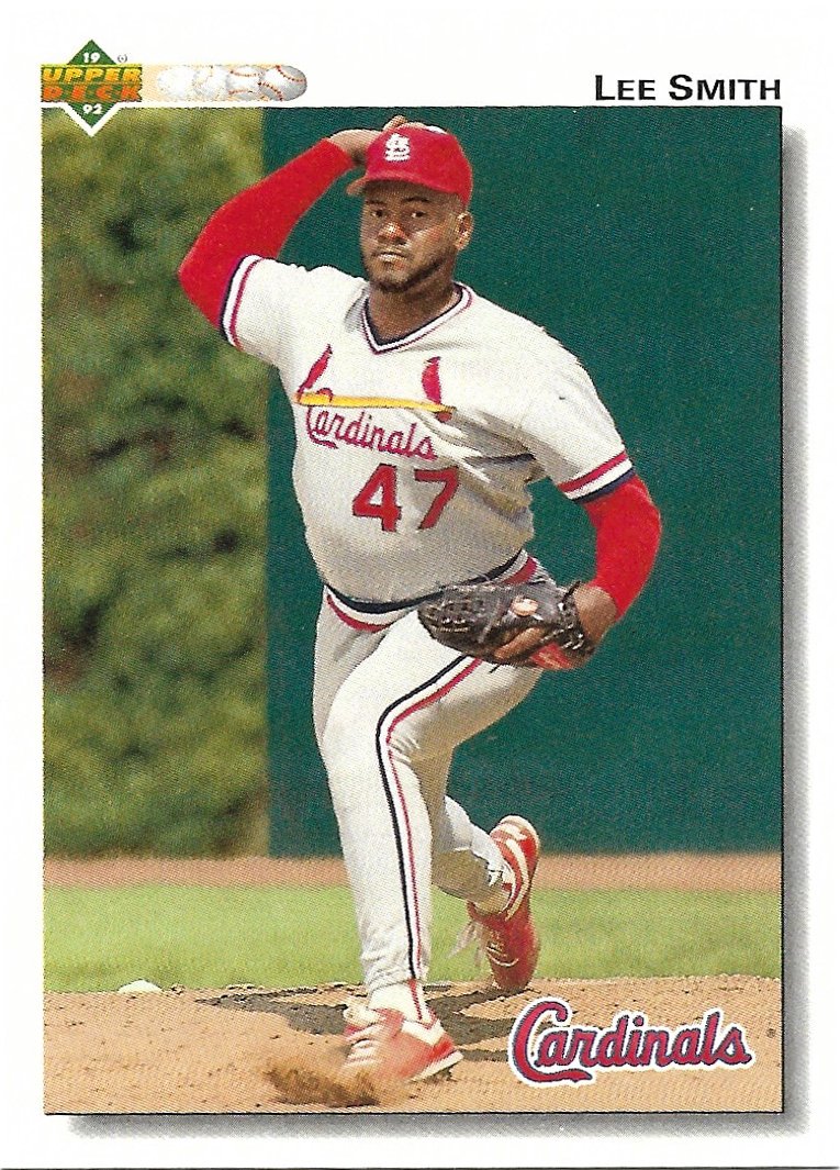 Lee Smith 1992 Upper Deck #376 St. Louis Cardinals Baseball Card