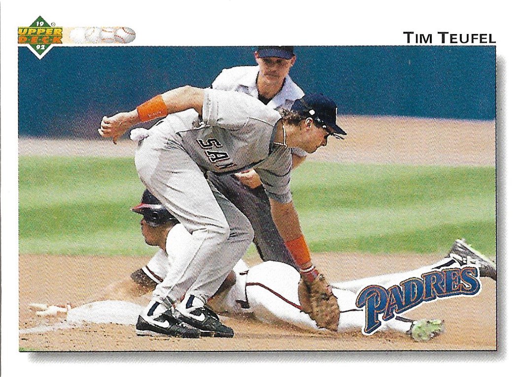 Tim Teufel 1992 Upper Deck #349 San Diego Padres Baseball Card