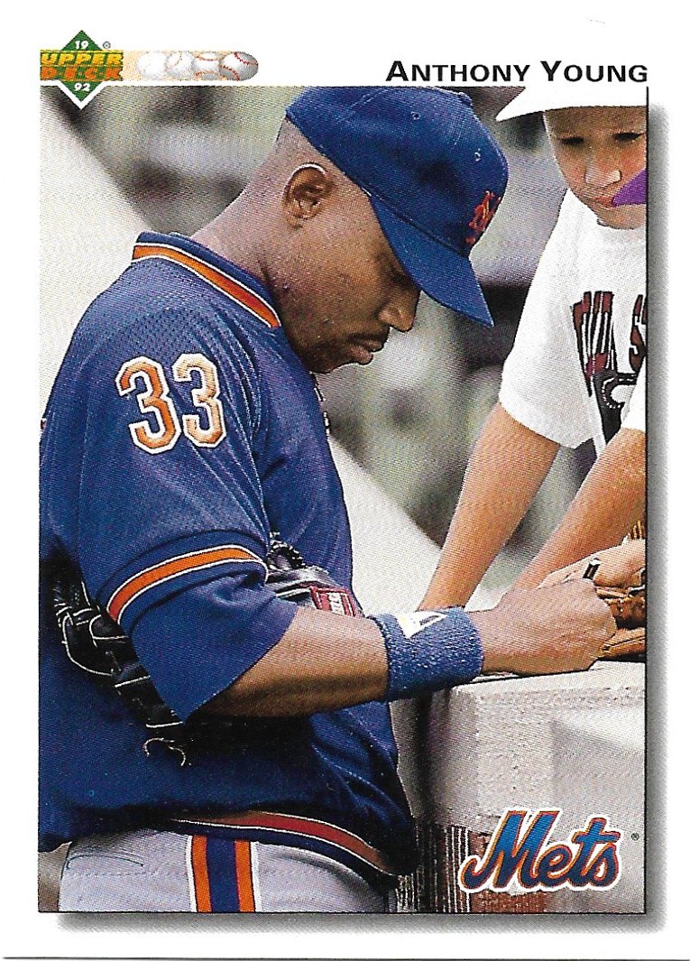Anthony Young 1992 Upper Deck #535 New York Mets Baseball Card