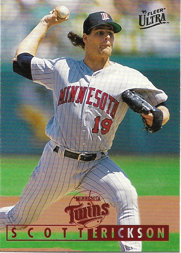 Scott Erickson 1995 Fleer Ultra #301 Minnesota Twins Baseball Card