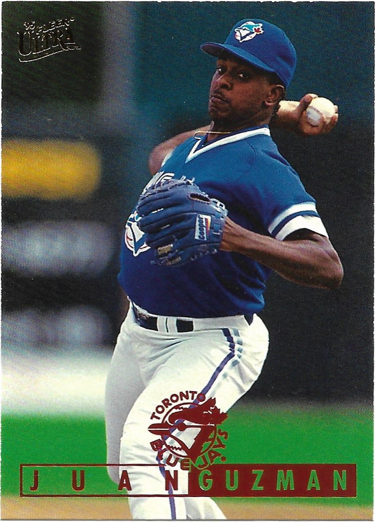 Juan Guzman 1995 Fleer Ultra #339 Toronto Blue Jays Baseball Card