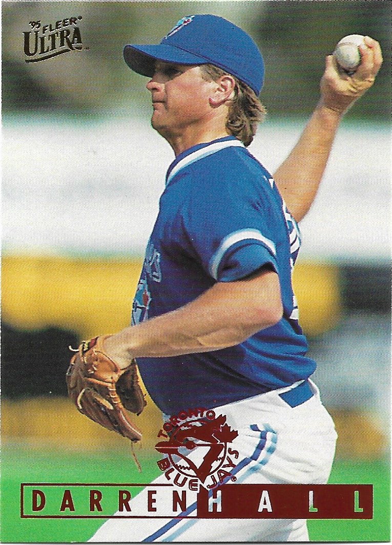 Darren Hall 1995 Fleer Ultra #120 Toronto Blue Jays Baseball Card