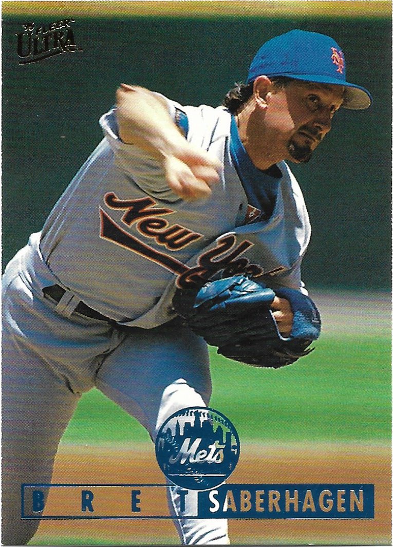 Bret Saberhagen 1995 Fleer Ultra #415 New York Mets Baseball Card