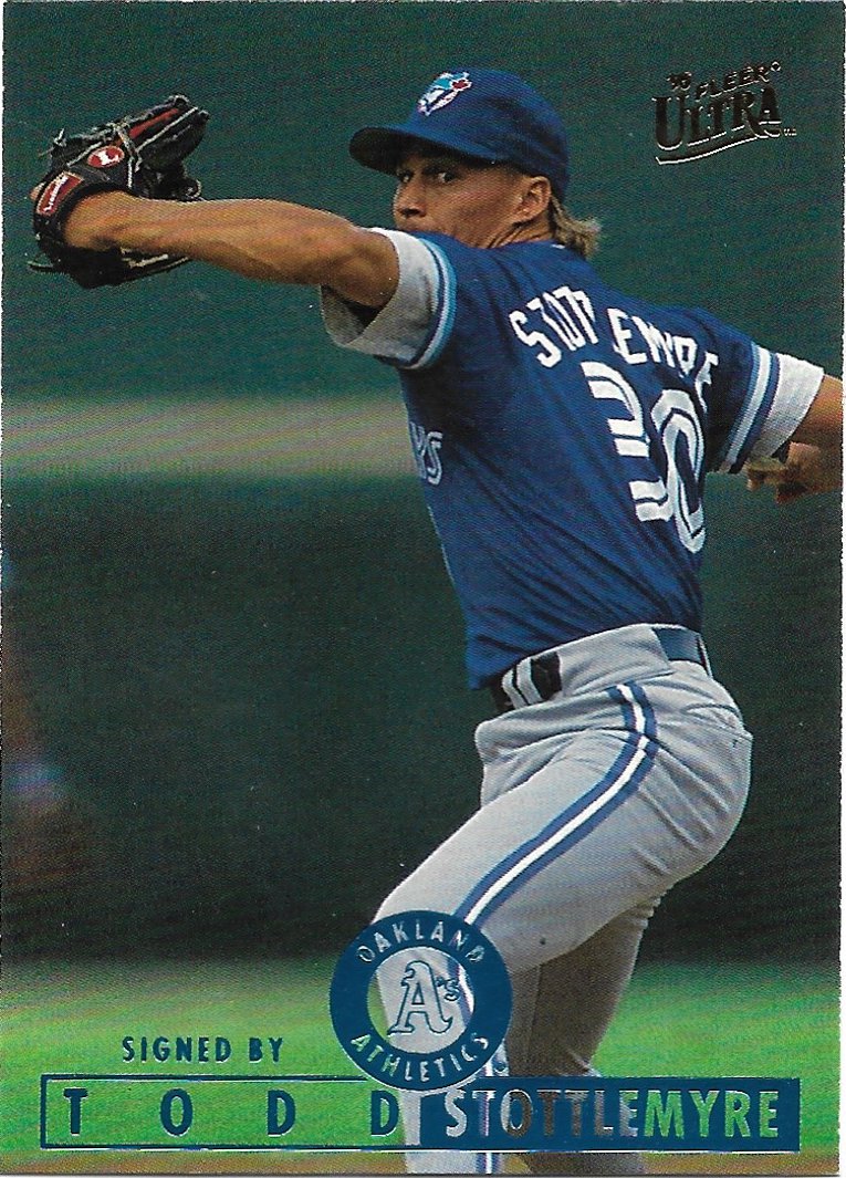 Todd Stottlemyre 1995 Fleer Ultra #344 Oakland Athletics Baseball Card