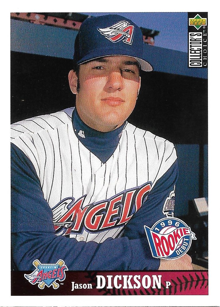 Jason Dickson 1997 Upper Deck Collector's Choice #254 Anaheim Angels Baseball Card