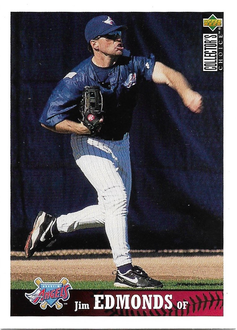 Jim Edmonds 1997 Upper Deck Collector's Choice #255 Anaheim Angels Baseball Card