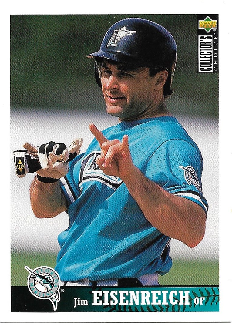 Jim Eisenreich 1997 Upper Deck Collector's Choice #342 Florida Marlins Baseball Card