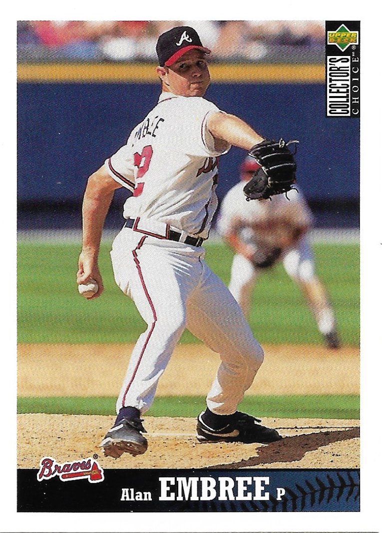 Alan Embree 1997 Upper Deck Collector's Choice #268 Atlanta Braves Baseball Card