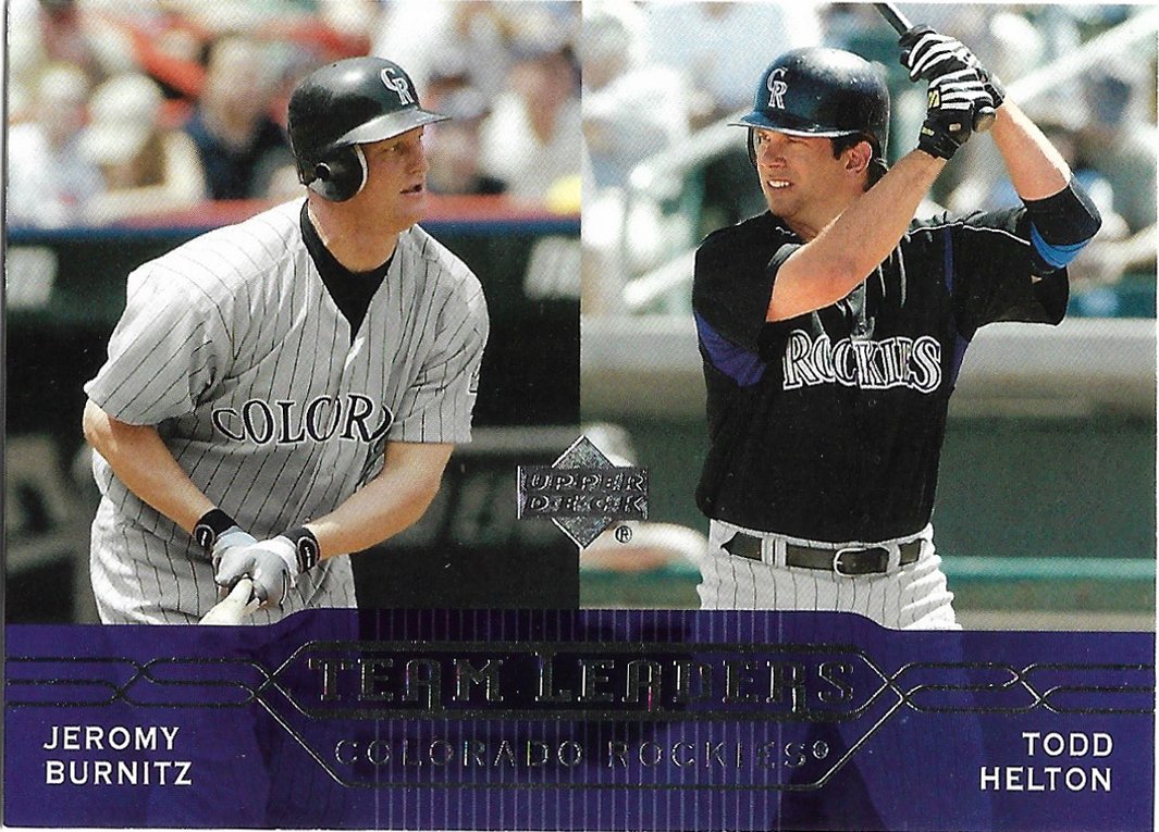 Jeromy Burnitz, Todd Helton 2005 Upper Deck #270 Colorado Rockies Baseball Card