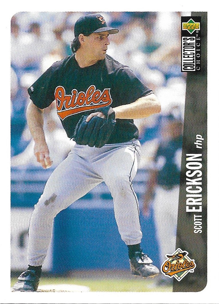 Scott Erickson 1996 Upper Deck Collector's Choice #57 Baltimore Orioles Baseball Card