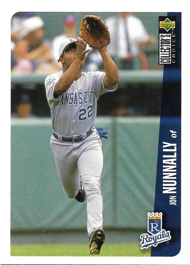 Jon Nunnally 1996 Upper Deck Collector's Choice #175 Kansas City Royals Baseball Card