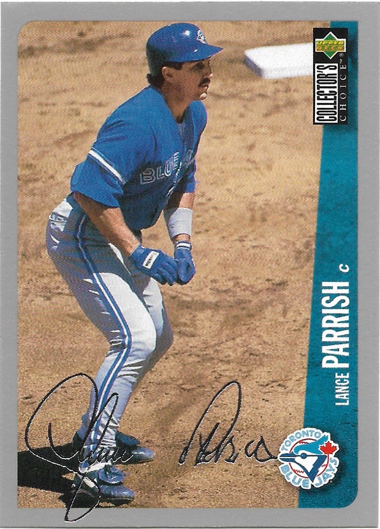 Lance Parrish 1996 Upper Deck Collector's Choice Silver Signature #349 Blue Jays Baseball Card