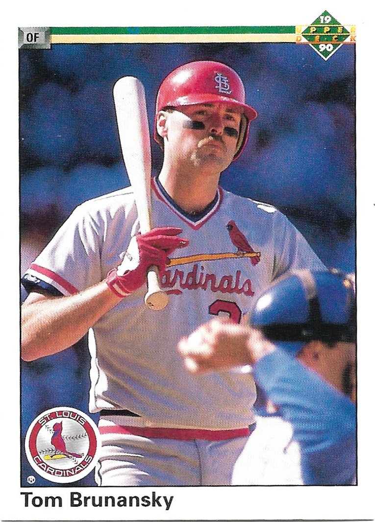 Tom Brunansky 1990 Upper Deck #257 St. Louis Cardinals Baseball Card