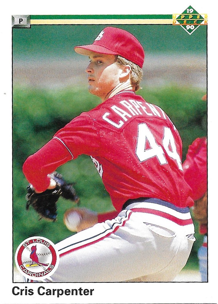 Cris Carpenter 1990 Upper Deck #523 St. Louis Cardinals Baseball Card