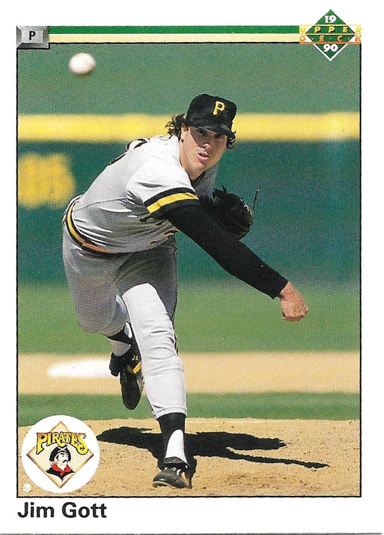 Jim Gott 1990 Upper Deck #89 Pittsburgh Pirates Baseball Card