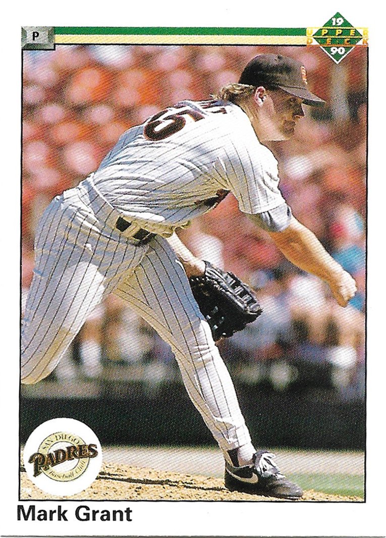 Mark Grant 1990 Upper Deck #412 San Diego Padres Baseball Card