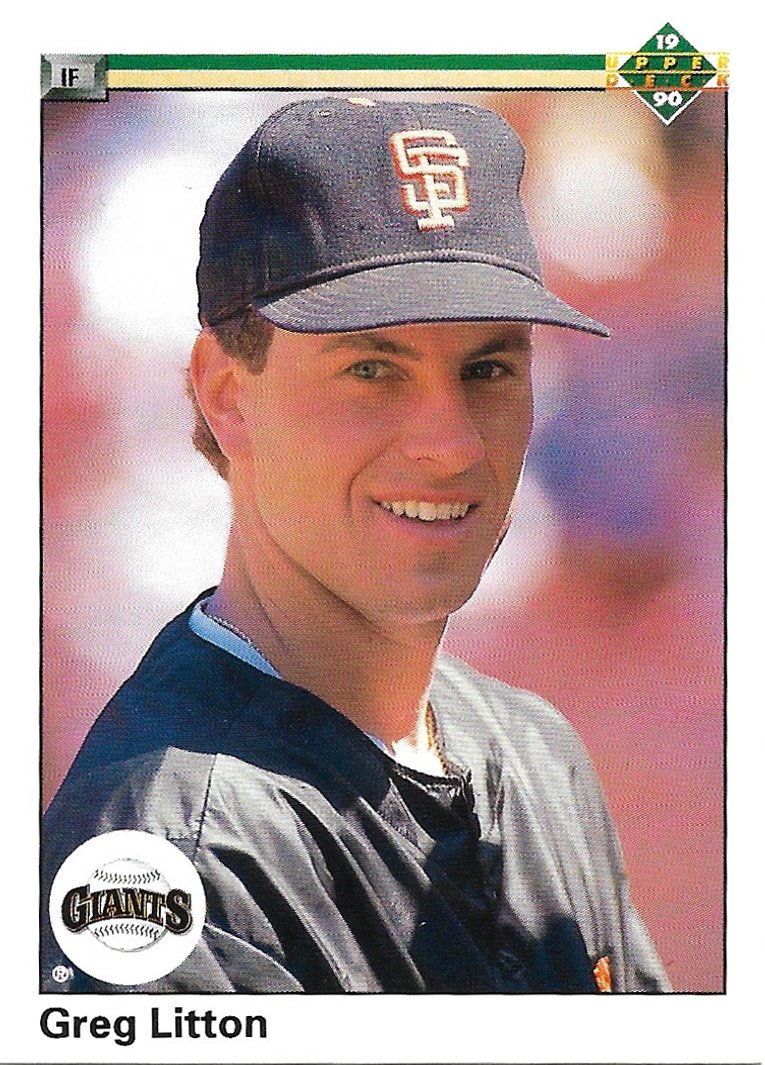 Greg Litton 1990 Upper Deck #677 San Francisco Giants Baseball Card