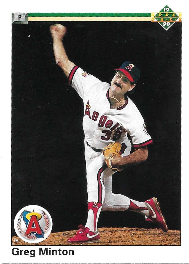 Greg Minton 1990 Upper Deck #83 California Angels Baseball Card