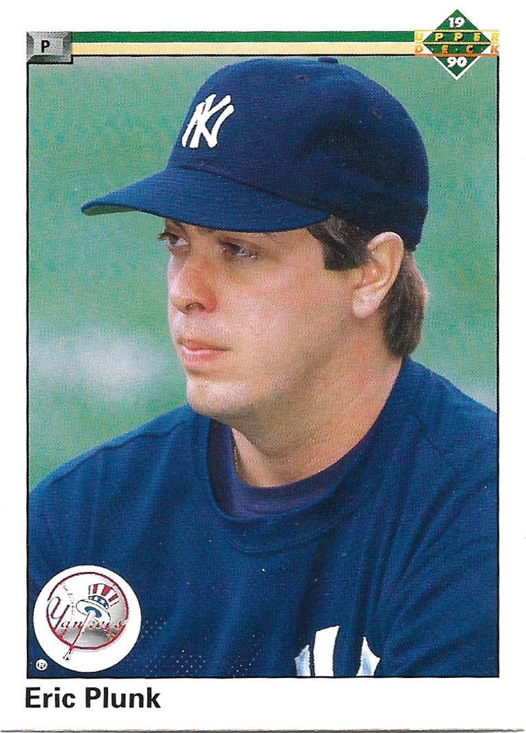 Eric Plunk 1990 Upper Deck #630 New York Yankees Baseball Card