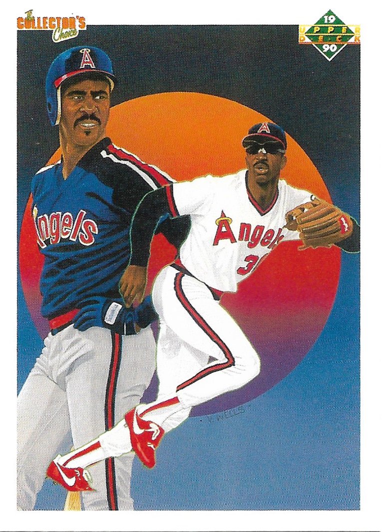 Devon White 1990 Upper Deck #5 California Angels Baseball Card