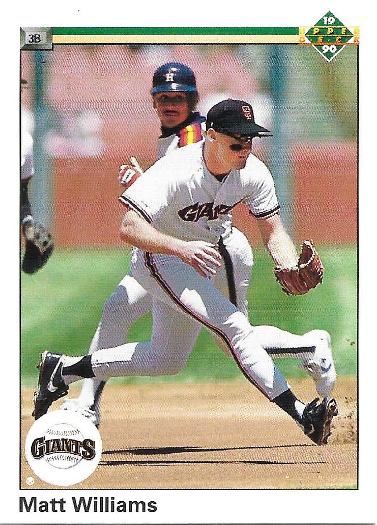 Matt Williams 1990 Upper Deck #577 San Francisco Giants Baseball Card