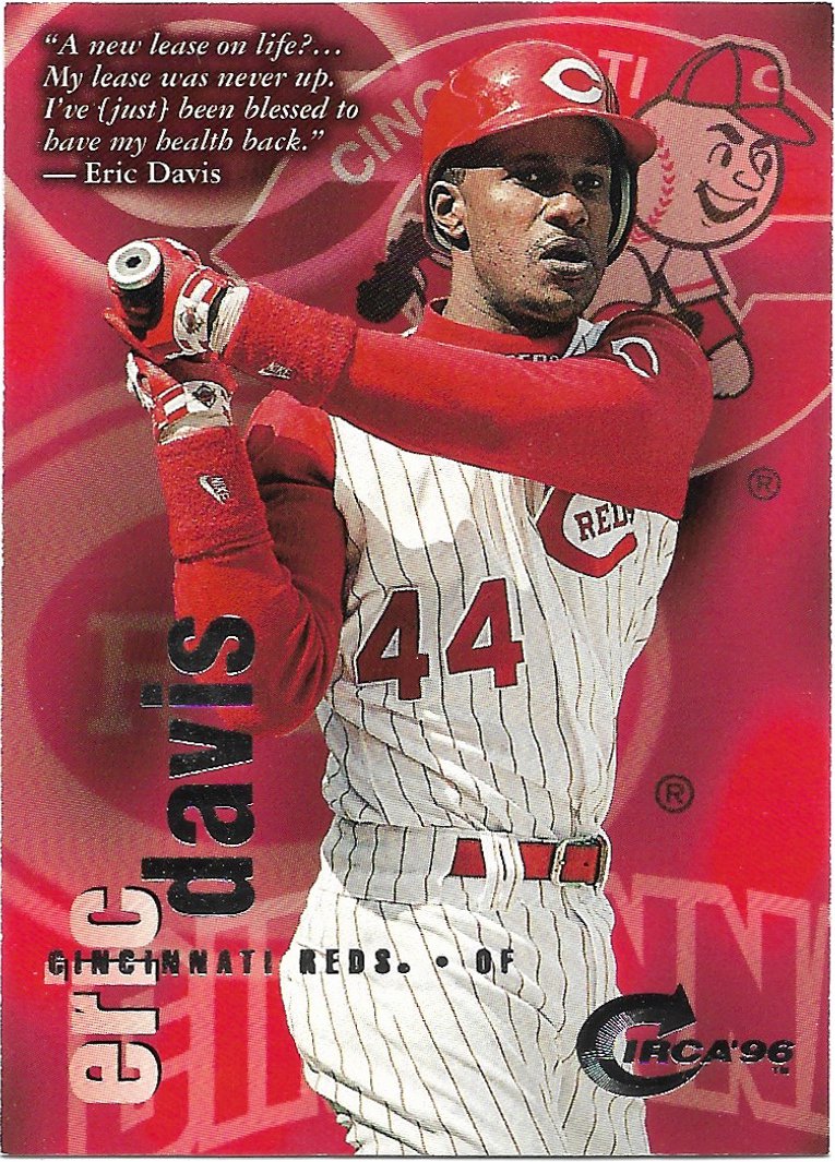 Eric Davis 1996 Skybox Circa #115 Cincinnati Reds Baseball Card
