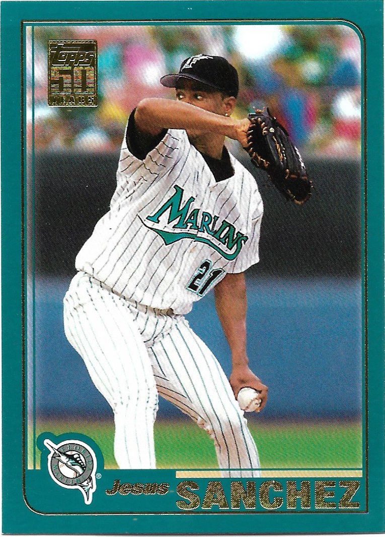 Jesus Sanchez 2001 Topps #577 Florida Marlins Baseball Card