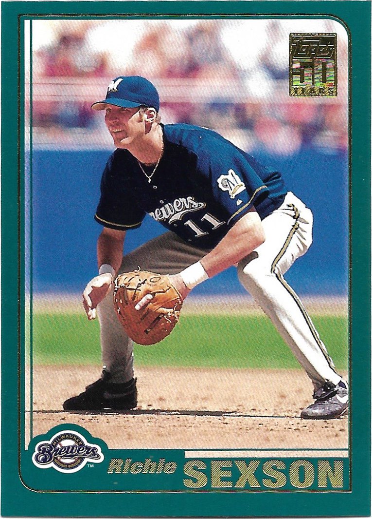 Richie Sexson 2001 Topps #76 Milwaukee Brewers Baseball Card