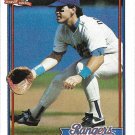 Jack Daugherty 1991 Topps #622 Texas Rangers Baseball Card