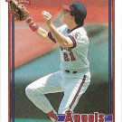 Wally Joyner 1991 Topps #195 California Angels Baseball Card