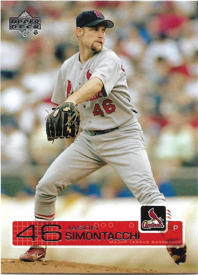 Jason Simontacci 2003 Upper Deck #165 St. Louis Cardinals Baseball Card