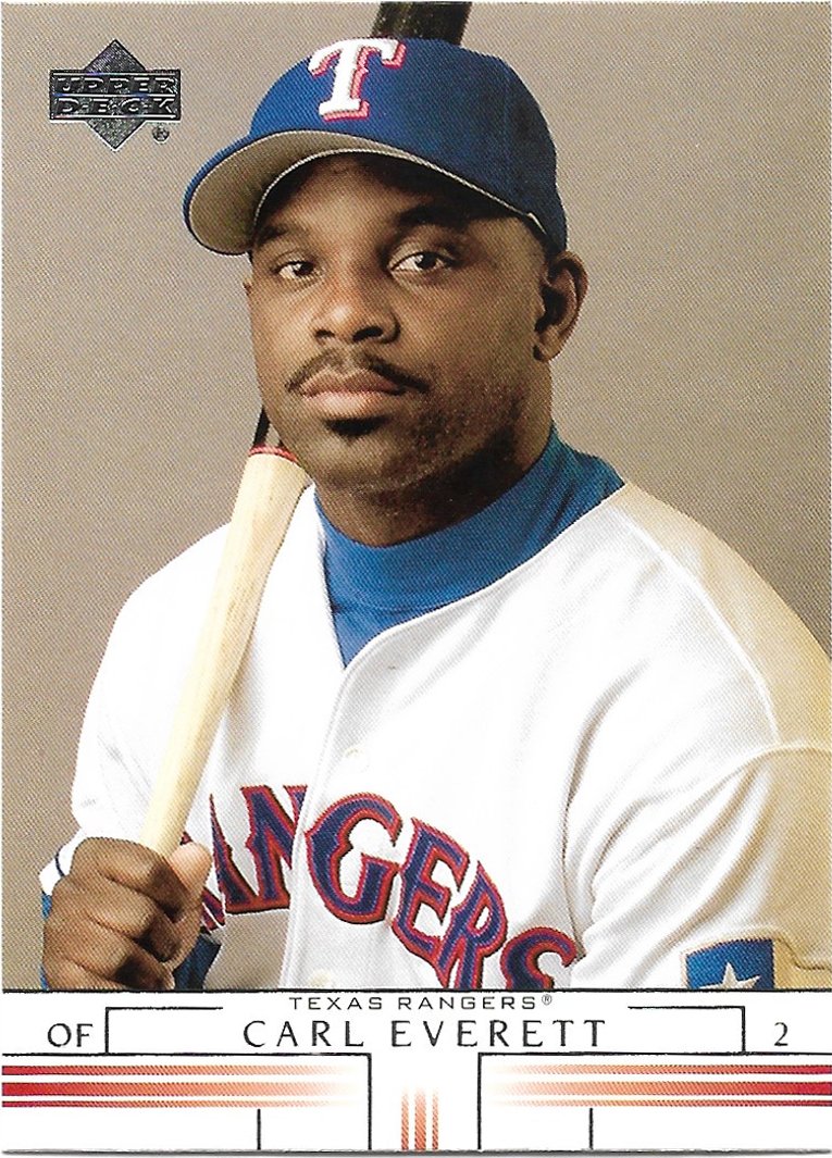 Carl Everett 2002 Upper Deck #588 Texas Rangers Baseball Card