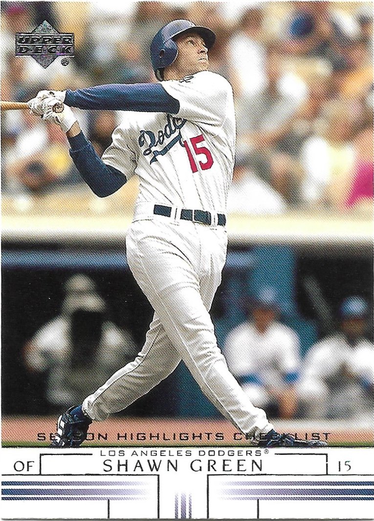 Shawn Green 2002 Upper Deck #741 Los Angeles Dodgers Baseball Card